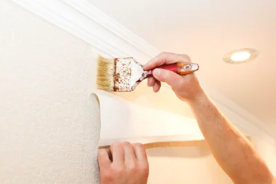Pose de papier peint à Caouënnec-Lanvézéac — revêtements muraux et toiles de verre